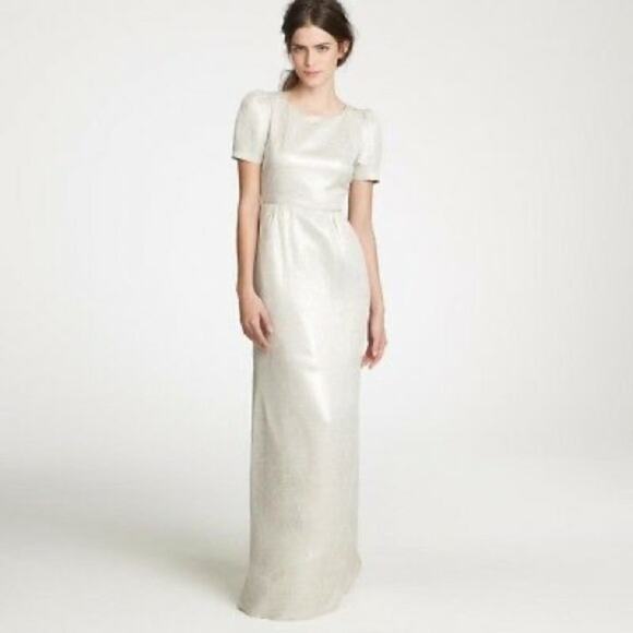 J. Crew Collection Dinah Gown in Natural 4 - Picture 1 of 9